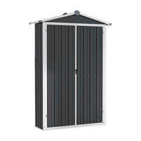 VidaXL Gerätehaus anthrazit B/H: ca. 116x175 cm Gerätehaus - anthrazit (116,00/175,00cm) - VidaXL