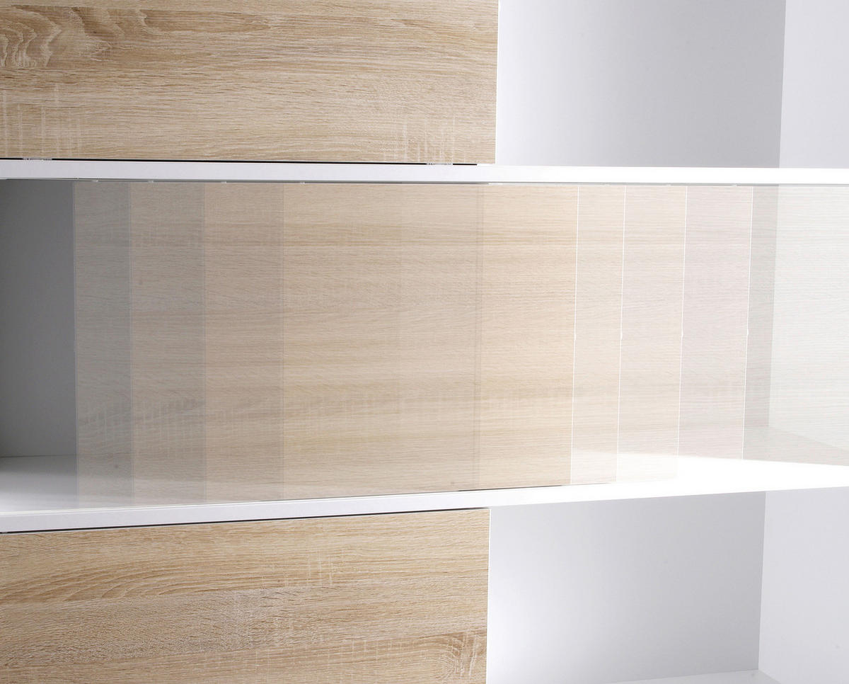 Regal B/H/T: ca. 120x119x35 cm Schiebetürregal 4038 - (120,00/119,00/35,00cm)