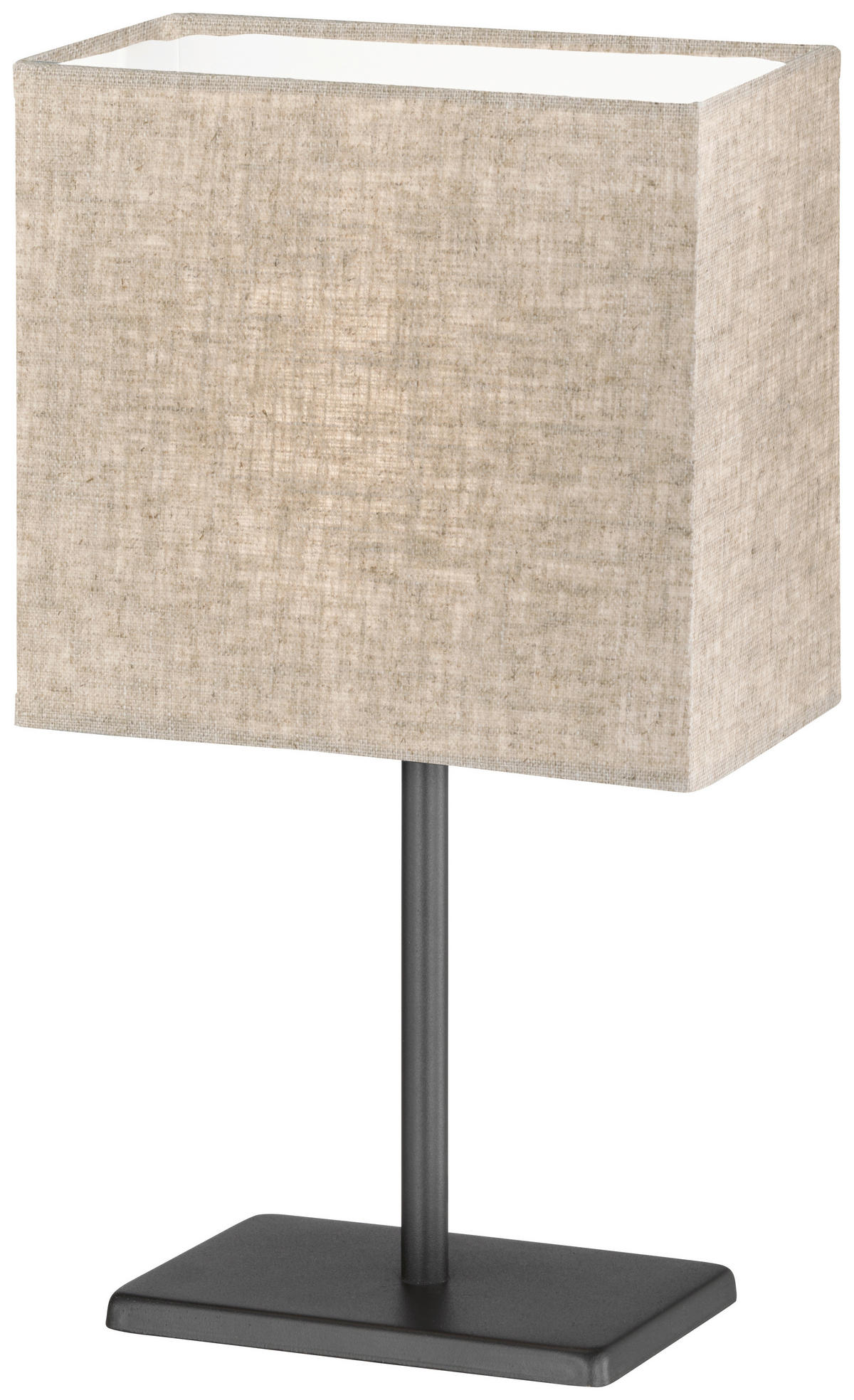 easy! by FHL Tischleuchte 850228 Kate schwarz sand Metall Textil B/H/T: ca. 10x30x17 cm E14 1 Brennstellen Kate - sand/schwarz (10,00/30,00/17,00cm) - easy! by FHL