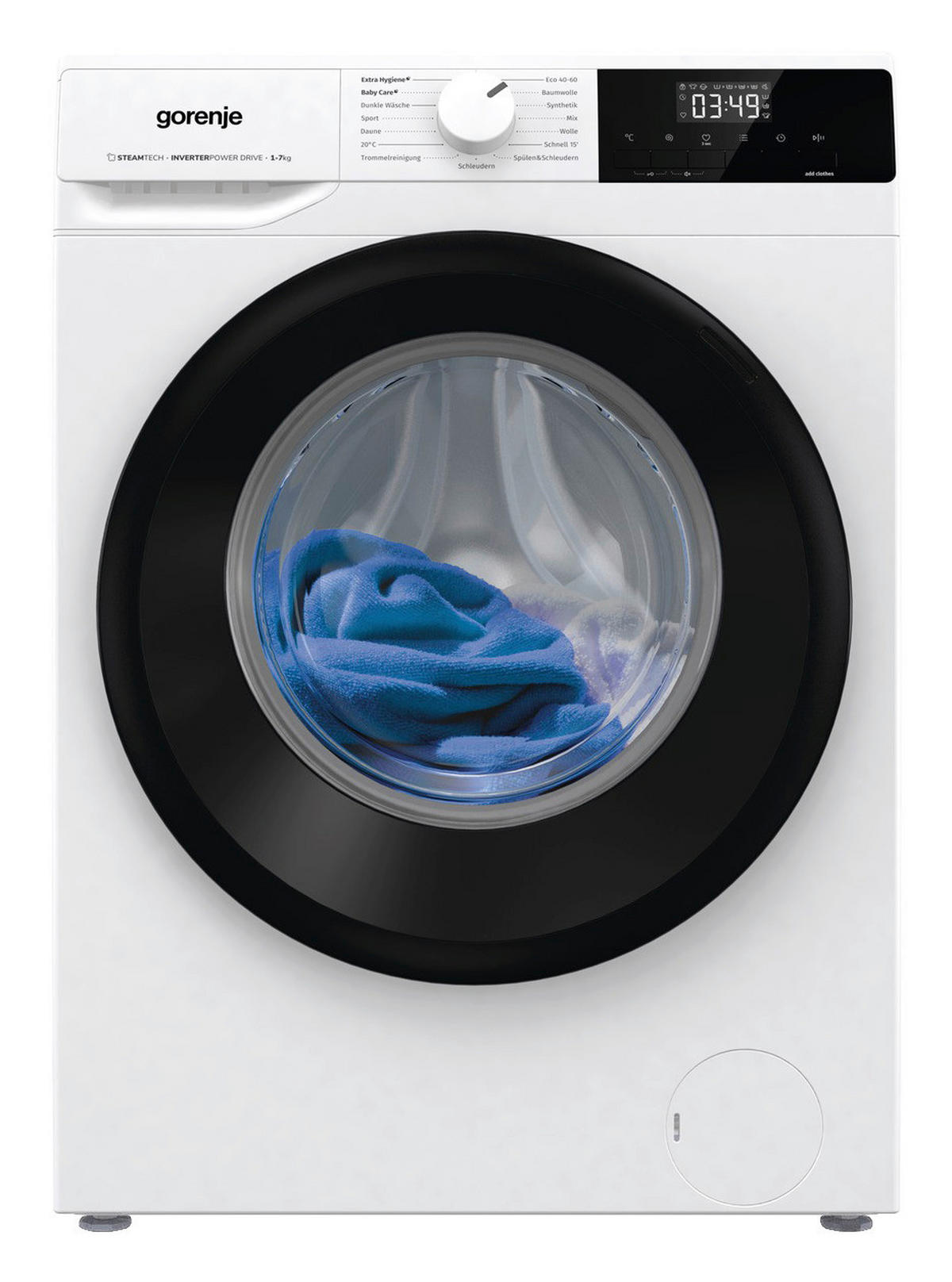 Gorenje Waschmaschine W1NHEI74SAPS/DE weiß B/H/T: ca. 60x85x47 cm ca. 7 kg Waschmaschine W1NHEI74SAPS/DE - weiß (60,00/85,00/47,00cm) - Gorenje