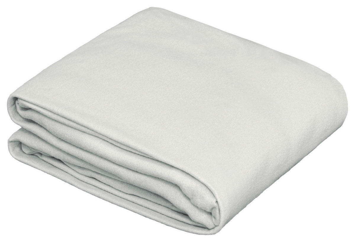 Fleece Spannbetttuch Fleece Spannbetttuch-Fleece 100x200cm - silber (100,00/200,00cm)