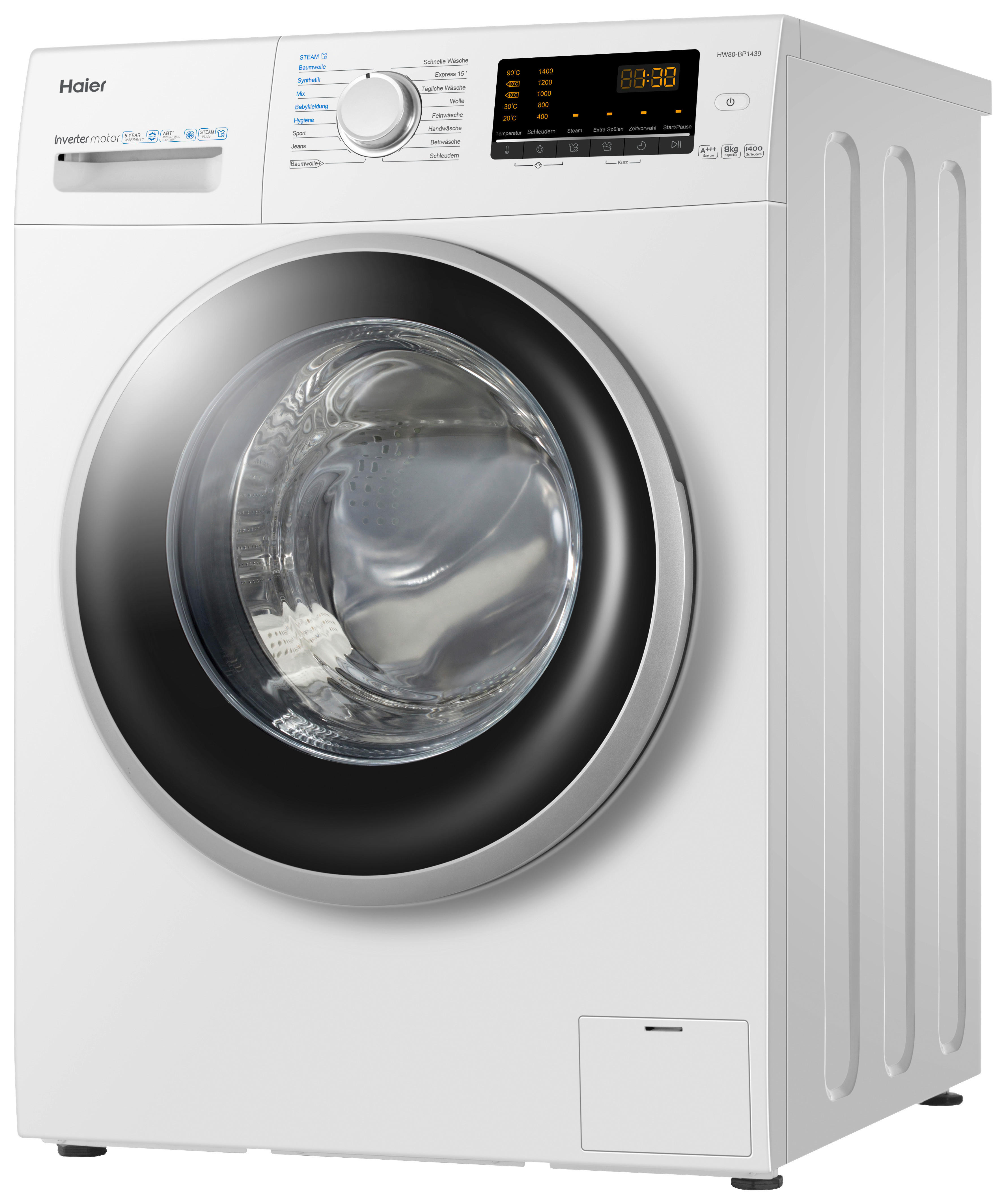 Haier Waschvollautomat HW80-BP1439N wei...