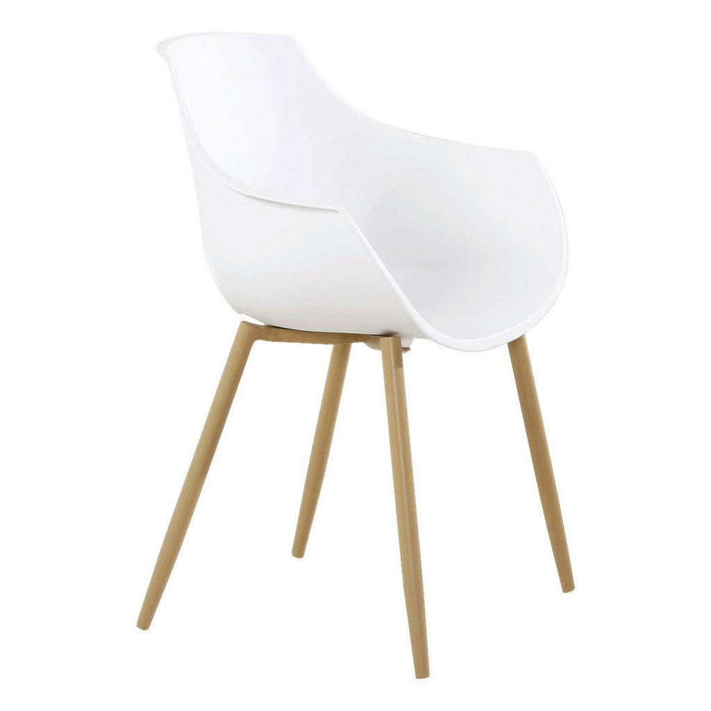 Thumbnail - Stuhl Alice 100 2er weiß Kunststoff B/H/T: ca. 59x85x58 cm