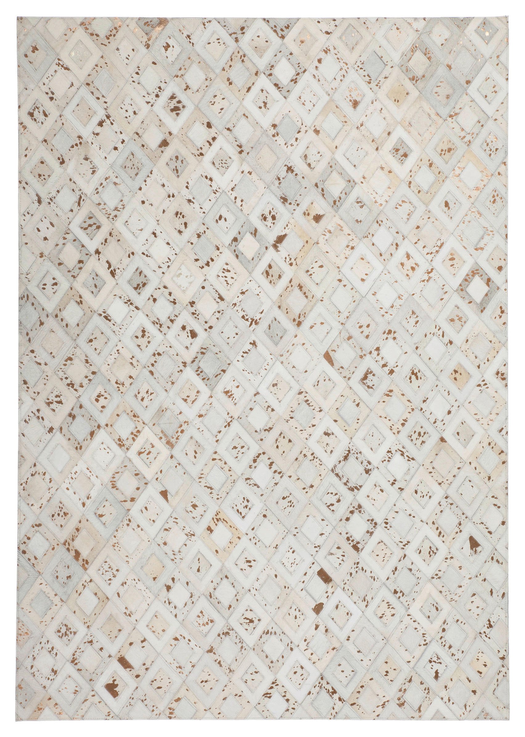 360Living Teppich Dazzle elfenbein B/L: ca. 120x170 cm Dazzle - Chrom/elfenbein (120,00/170,00cm) - 360Living
