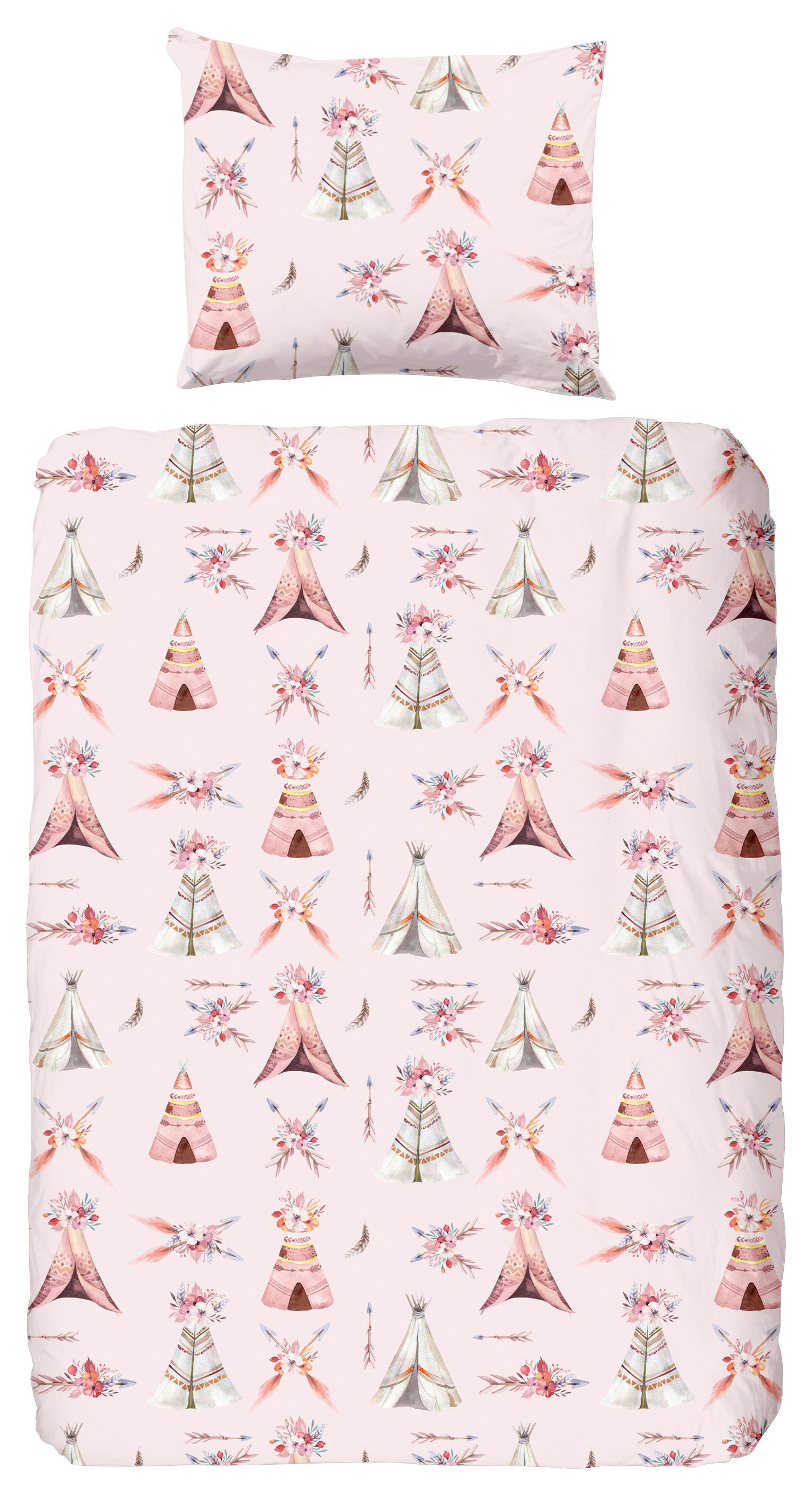 Baumwoll Bettwäsche Boho Renforce Boho - Multi (100,00/135,00cm) - Good Morning
