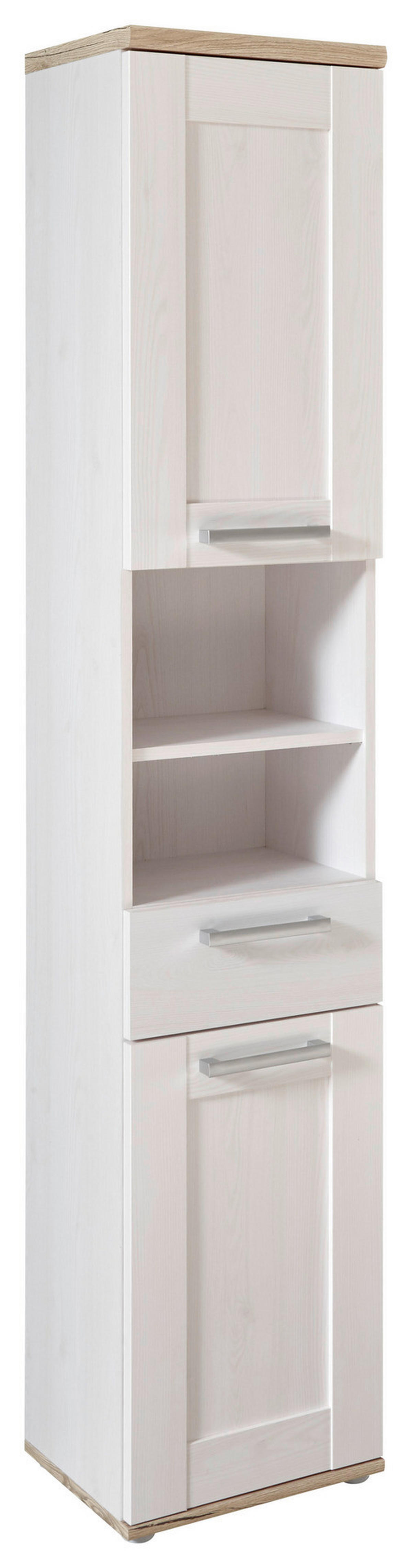 Hochschrank Romance Sibiu Lärche Nachbildung Eiche San-Remo Nachbildung B/H/T: ca. 38x190x32 cm Romance - Eiche (38,00/190,00/32,00cm)