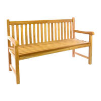 VCM Gartenbank braun Teakholz B/H/T: ca. 150x90x60 cm Gartenbank_3-Sitzer - braun (150,00/90,00/60,00cm) - VCM