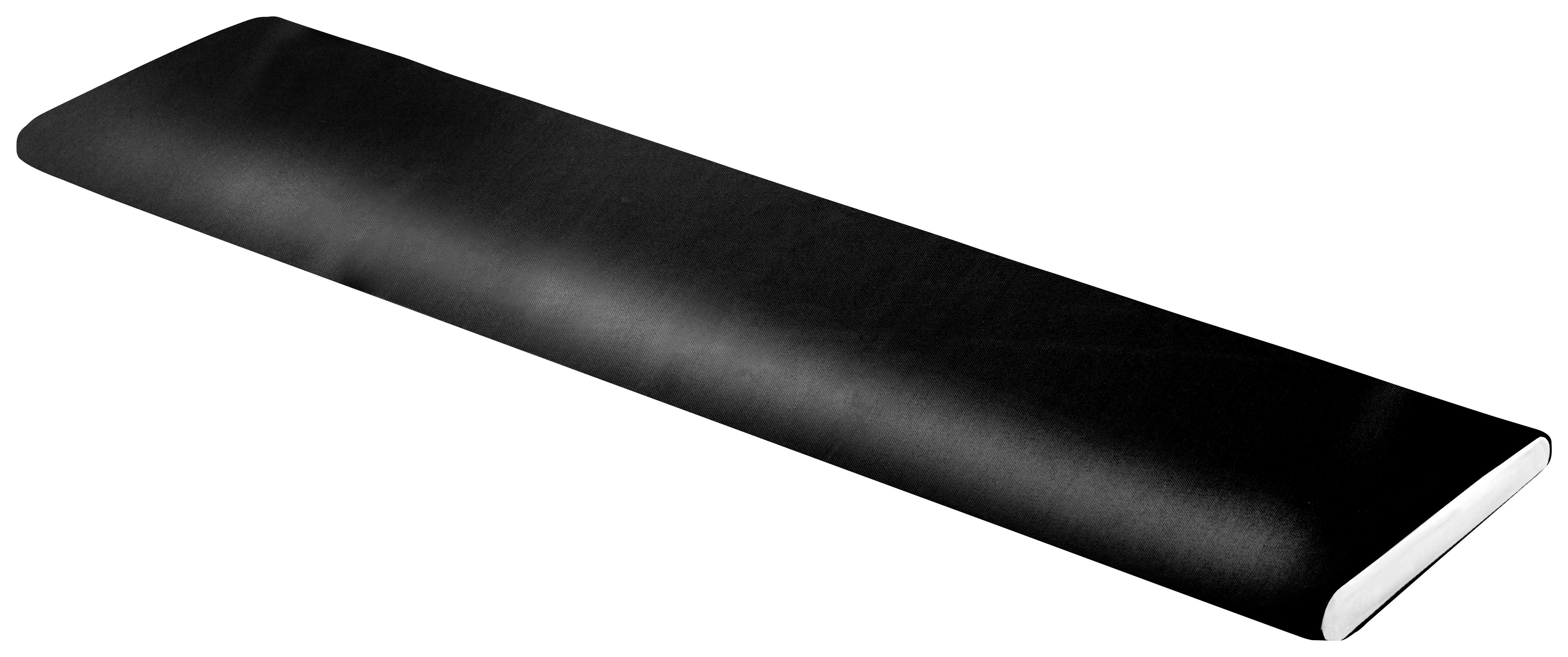 Dekostoff Satin schwarz B: ca. 145 cm Satin - schwarz (145,00cm)