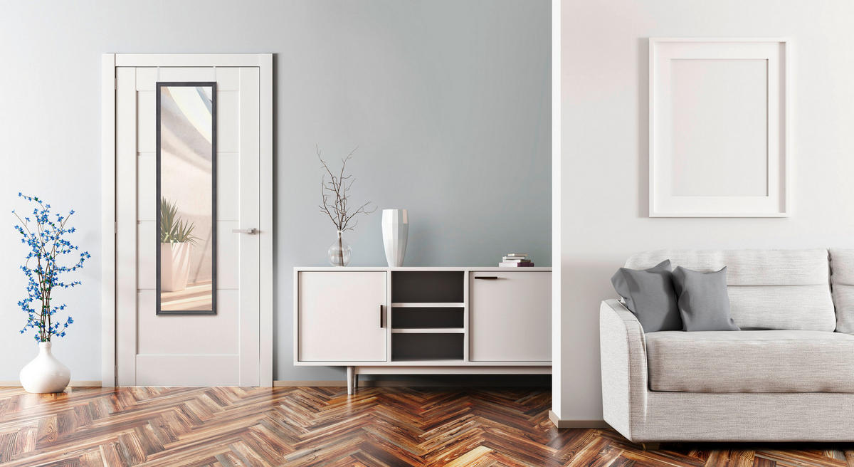 Türhängespiegel Bea schwarz B/H: ca. 30x120 cm Bea - schwarz (30,00/120,00cm)