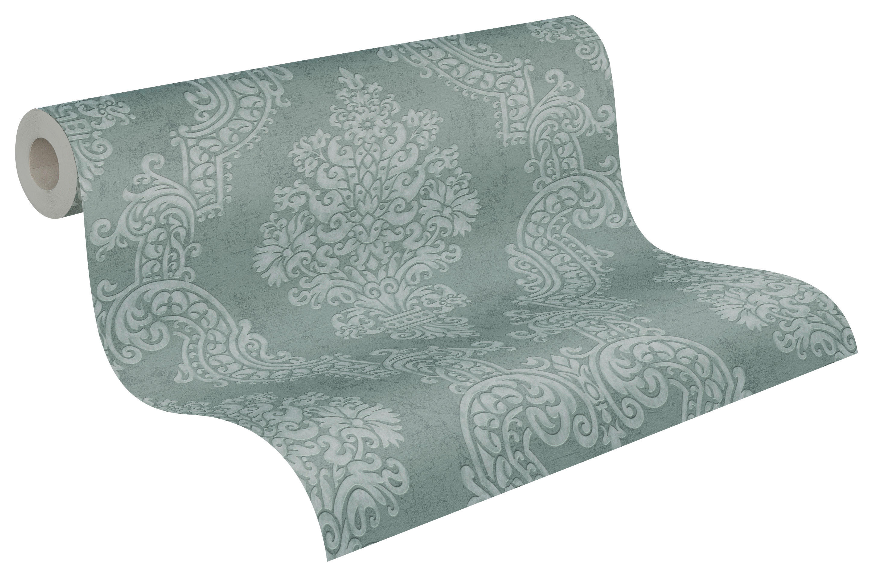 A.S.Creation Vliestapete dunkelgrün B/H/D: ca. 53x1005x9,1 cm Vliestapete - dunkelgrün (9,10/1005,00cm) - A.S.Creation