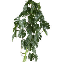 Kunstpflanze grün Kunststoff L: ca. 48 cm Splitphilodendron-Hänger - grün (48,00cm)