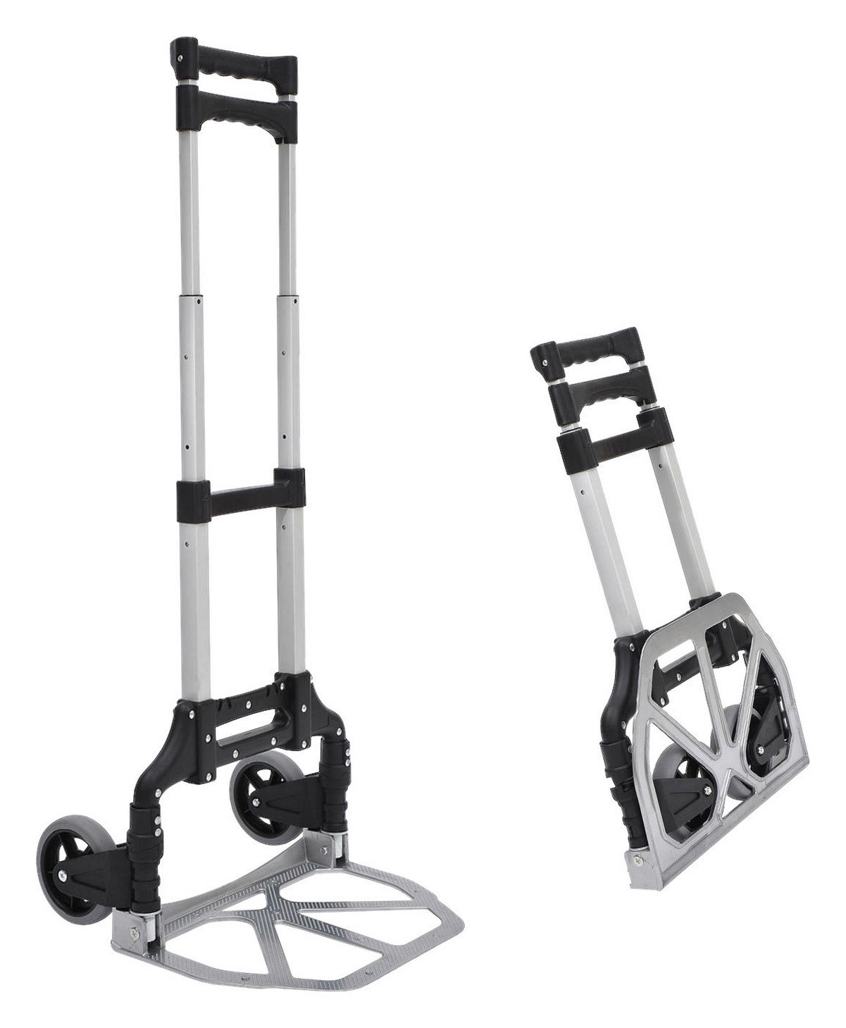 Transportkarre klappbar schwarz B/H/L: ca. 39x100x41 cm Transportkarre E7-0006 - schwarz (41,00/39,00/100,00cm) - HOMCOM