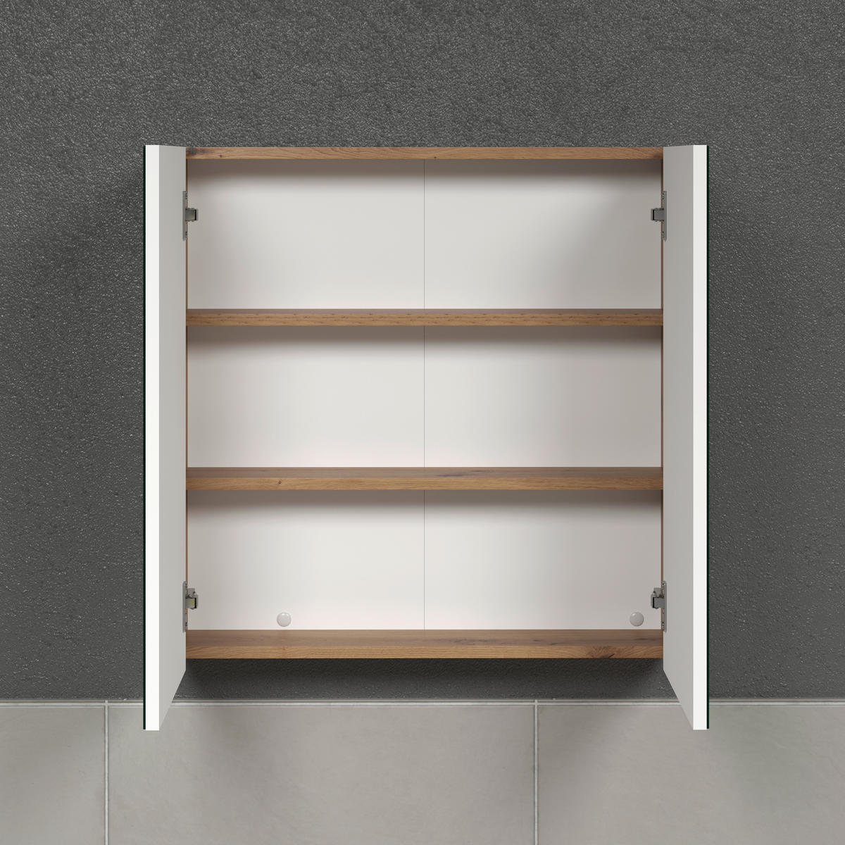 Spiegelschrank Touch Eiche Artisan Nachbildung B/H/T: ca. 69x70x15 cm Touch - Eiche (69,00/70,00/15,00cm) - Trendteam