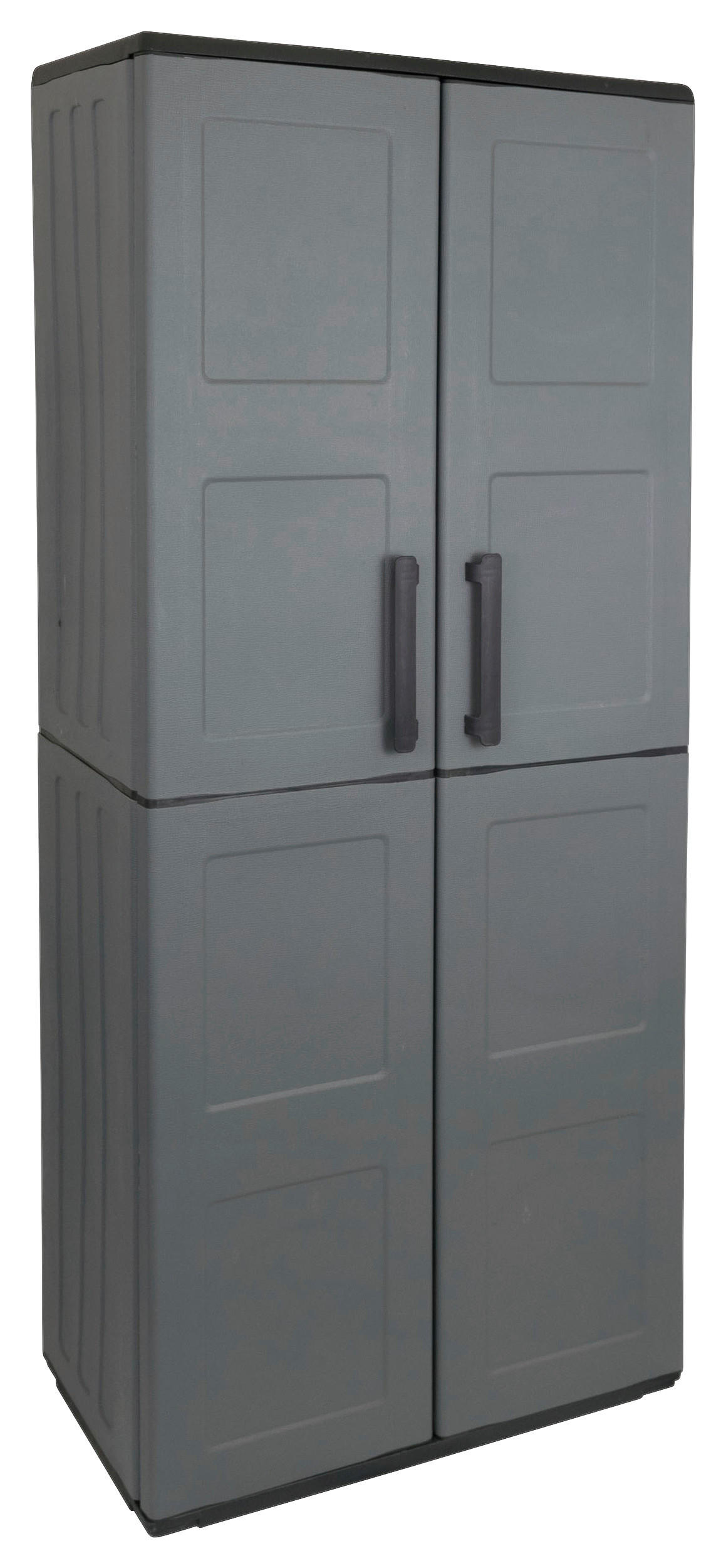 ArtPlast Kunststoffschrank Free dunkelgrau Kunststoff B/H/T: ca. 68x163x37 cm Free - schwarz/dunkelgrau (68,00/163,00/37,00cm) - ArtPlast