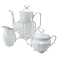 CreaTable Kaffee-Set Maria Theresia weiß Porzellan Maria Theresia - weiß - CreaTable
