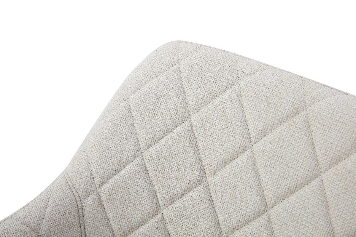 Stuhl LEA, 2er Set creme schwarz Webstoff B/H/T: ca. 56x83x60 cm LEA, 2er Set - creme/schwarz (56,00/83,00/60,00cm) - xonox.home