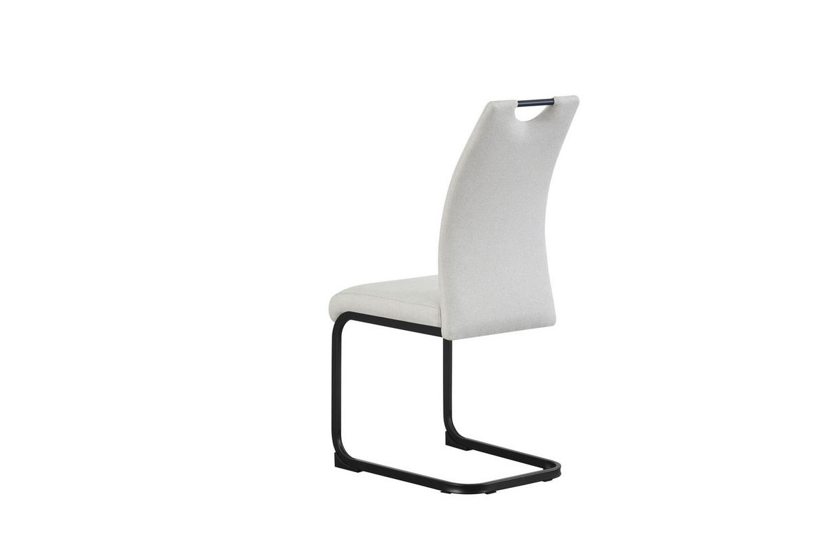 Schwingstuhl HANNA, 2er Set creme schwarz Webstoff B/H/T: ca. 43x98x59 cm HANNA, 2er Set - creme/schwarz (43,00/98,00/59,00cm) - xonox.home