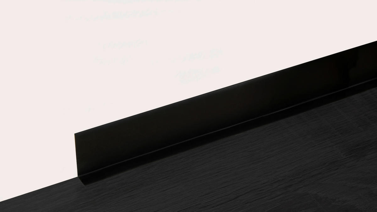Sockelleiste L/B/H: ca. 500x5x1,5 cm pro Stück Sockelleiste_PVC 5m sk schwarz - schwarz (500,00/5,00/1,50cm)