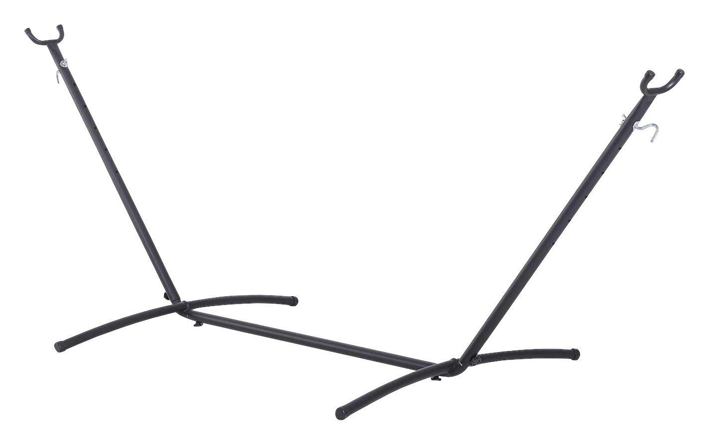 Outsunny Hängemattengestell schwarz Metall B/H/L: ca. 120x110x280 cm Hängemattengestell - schwarz (280,00/120,00/110,00cm) - Outsunny