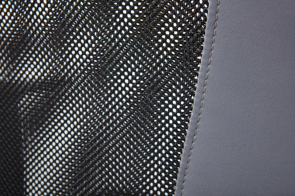 Drehstuhl Donny grau schwarz Kunstleder Netzstoff Metall Donny - schwarz/grau (55,00/85,00/54,50cm) - Inter Link