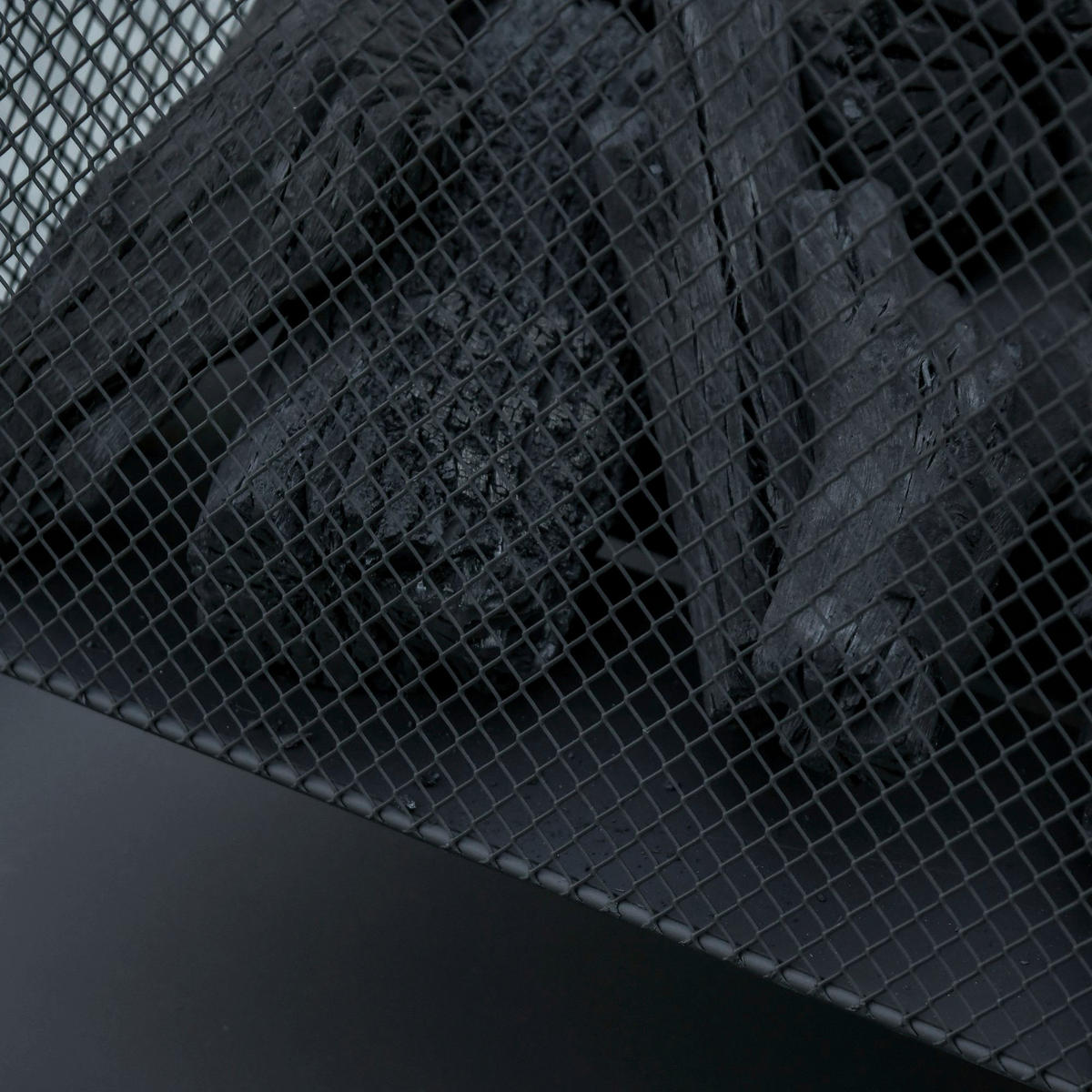 Outsunny Feuerschale schwarz Metall B/H/L: ca. 45x43x45 cm Feuerschale - schwarz (45,00/45,00/43,00cm) - Outsunny