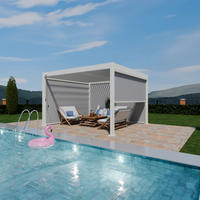 PergoLine Sonnenrollo für Pergola Trumpf + Superior weiß Polyester H/L: ca. 235x400 cm Trumpf + Superior - weiß (400,00cm) - PergoLine