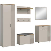 Garderobe Slide Kaschmirgrau Nachbildung Evoke Oak Nachbildung B/H/T: ca. 250x190x36 cm Slide - (250,00/190,00/36,00cm) - xonox.home