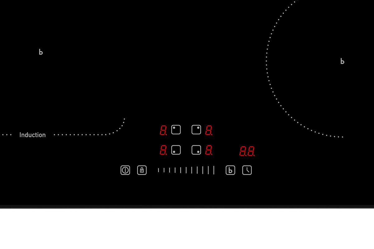 Mican Induktionskochfeld IKA4ZFZ schwarz Schwarzglas B/H/T: ca. 59x5,5x52 cm IKA4ZFZ - schwarz (59,00/5,50/52,00cm) - Mican