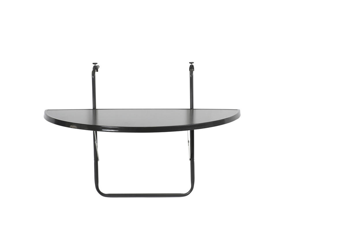 Alco Tisch anthrazit Kunststoff B/H/L: ca. 50x68x100 cm Balkonhängetisch - anthrazit (100,00/50,00/68,00cm) - Alco
