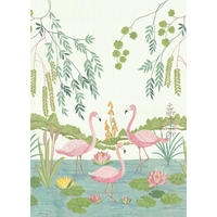 Komar Fototapete Flamingo Vibes Flamingo B/L: ca. 200x280 cm Flamingo Vibes - (200,00/280,00cm) - Komar