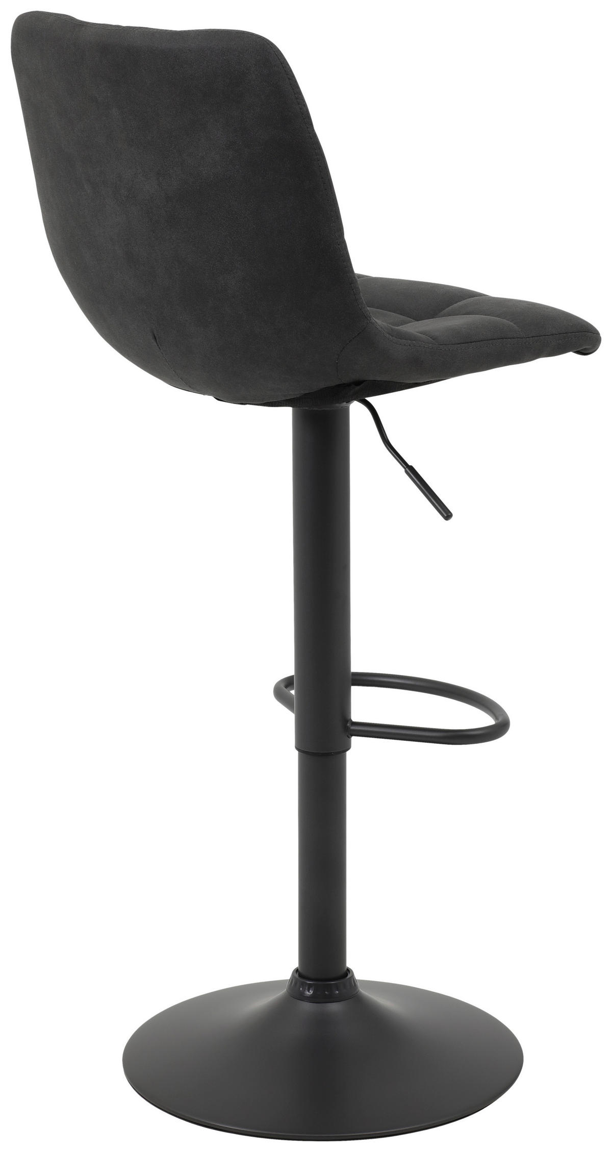 Barhocker Yvonne 2er Set anthrazit Vintage Microfaser B/H/T: ca. 43x113x44 cm Yvonne 2er Set - anthrazit/grau (43,00/113,00/44,00cm) - Hela