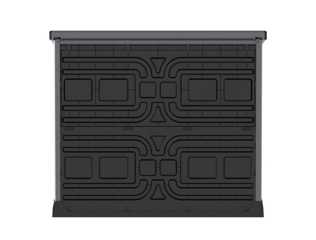 VCM Mülltonnenbox 2er StoreAway braun Kunststoff B/H/L: ca. 145x125x83 cm StoreAway - braun (83,00/145,00/125,00cm) - VCM