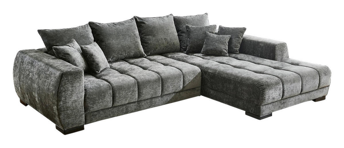 Ecksofa anthrazit Microfaser B/H/T: ca. 300x86x215 cm Artemis_2AL/li-OT/re_Type 002_Ecks. - schwarz/anthrazit (300,00/86,00/215,00cm)