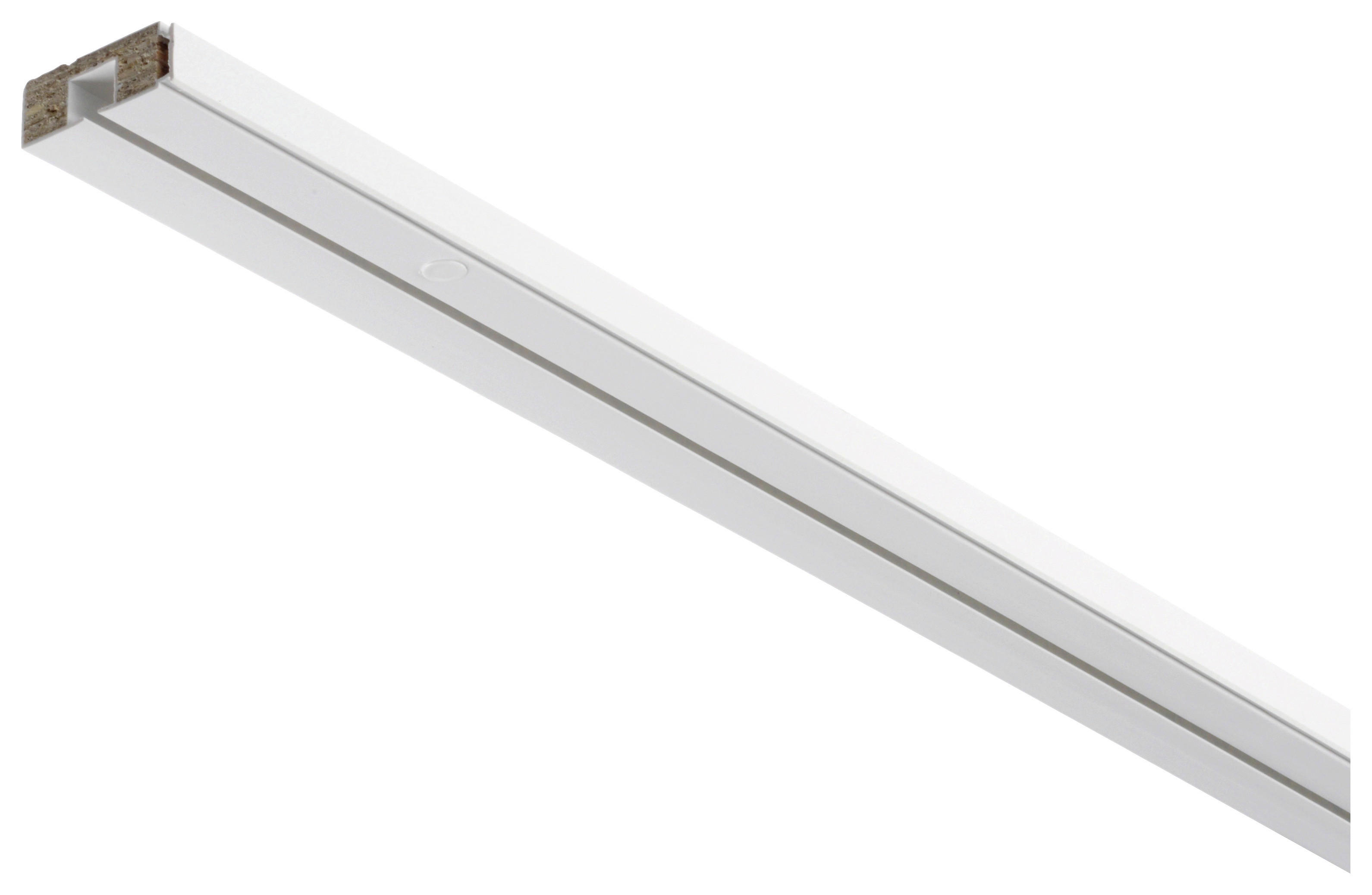 ondeco Gardinenschiene mit Holzkern Schiene_Holzkern_1lfg. - weiß (150,00cm) - ondeco
