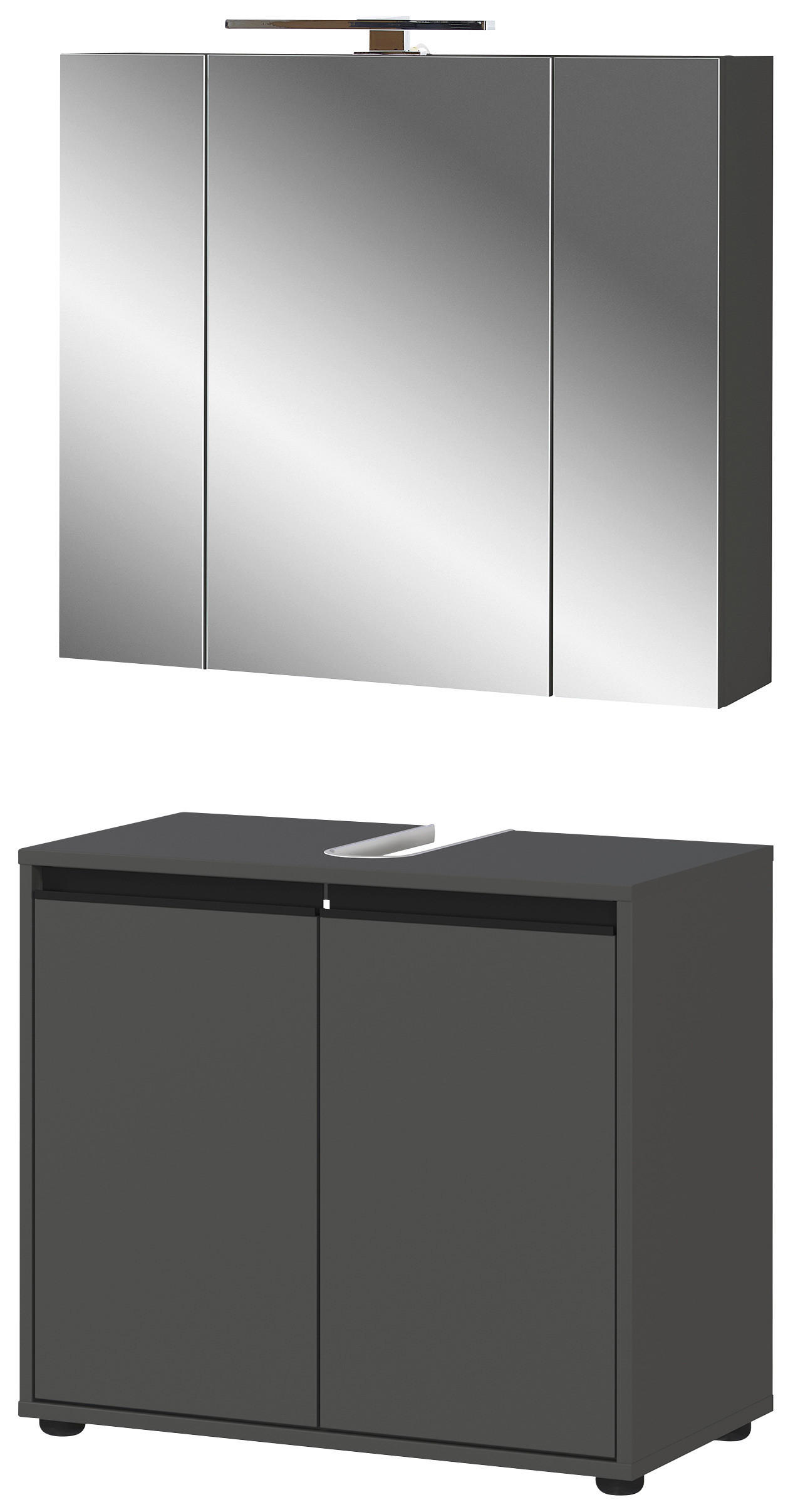 Badezimmer-Set 9940-547 Graphit B/H/T: ca. 76x200x34 cm 9940-547 - Graphit (76,00/200,00/34,00cm) - Germania
