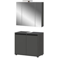 Badezimmer-Set 9940-547 Graphit B/H/T: ca. 76x200x34 cm 9940-547 - Graphit (76,00/200,00/34,00cm) - Germania