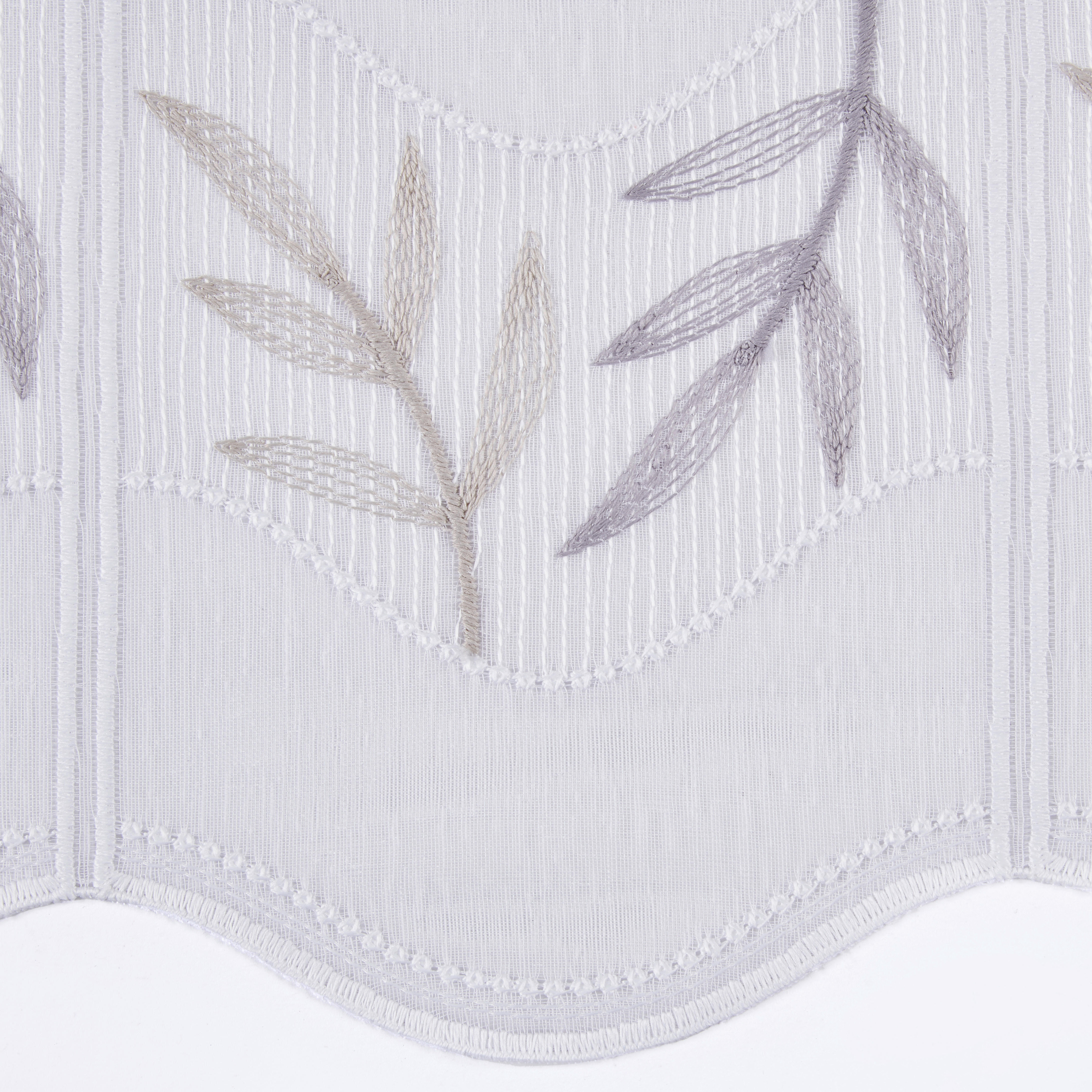 Scheibengardinen-Meterware Isabel weiß H: ca. 60 cm Isabel - beige/weiß (60,00cm)