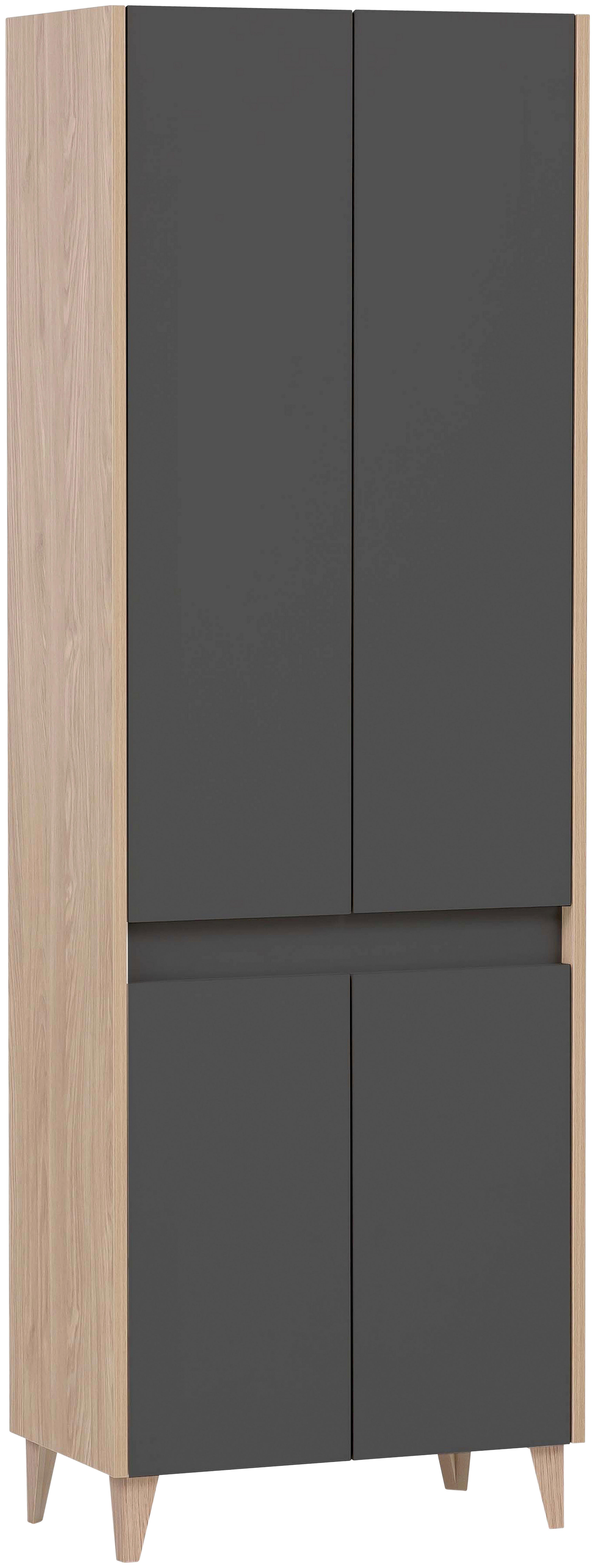 Hochschrank Elba anthrazit B/H/T: ca. 56,9x170x33 cm günstig online kaufen