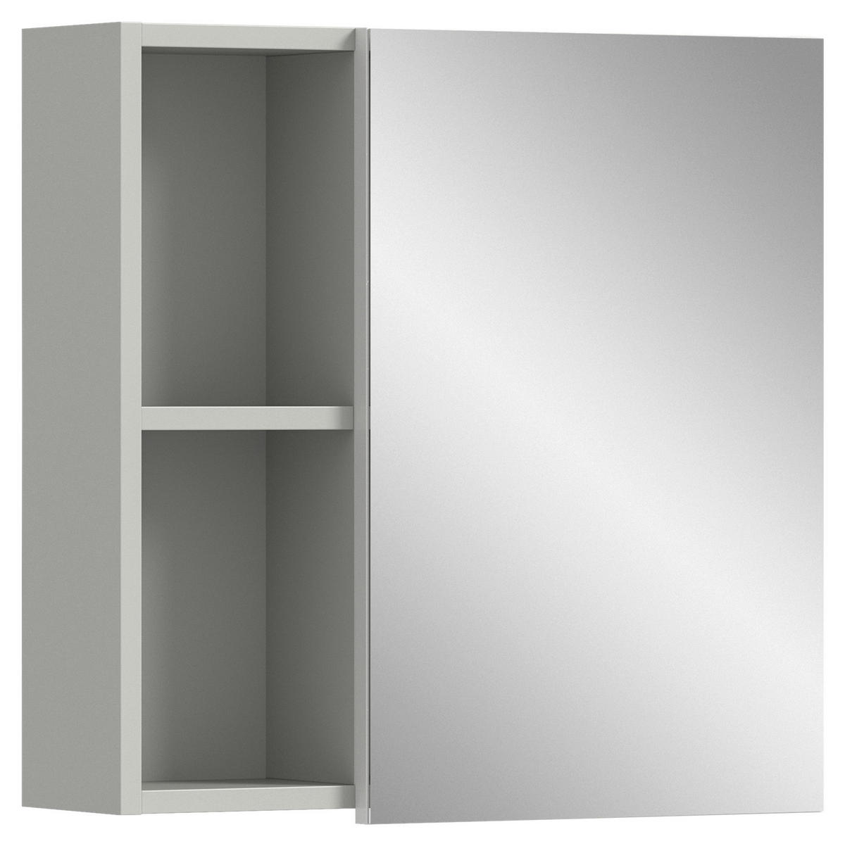 Spiegelschrank Copa hellgrau B/H/T: ca. 55x55x17 cm Copa - hellgrau (55,00/55,00/17,00cm) - xonox.home