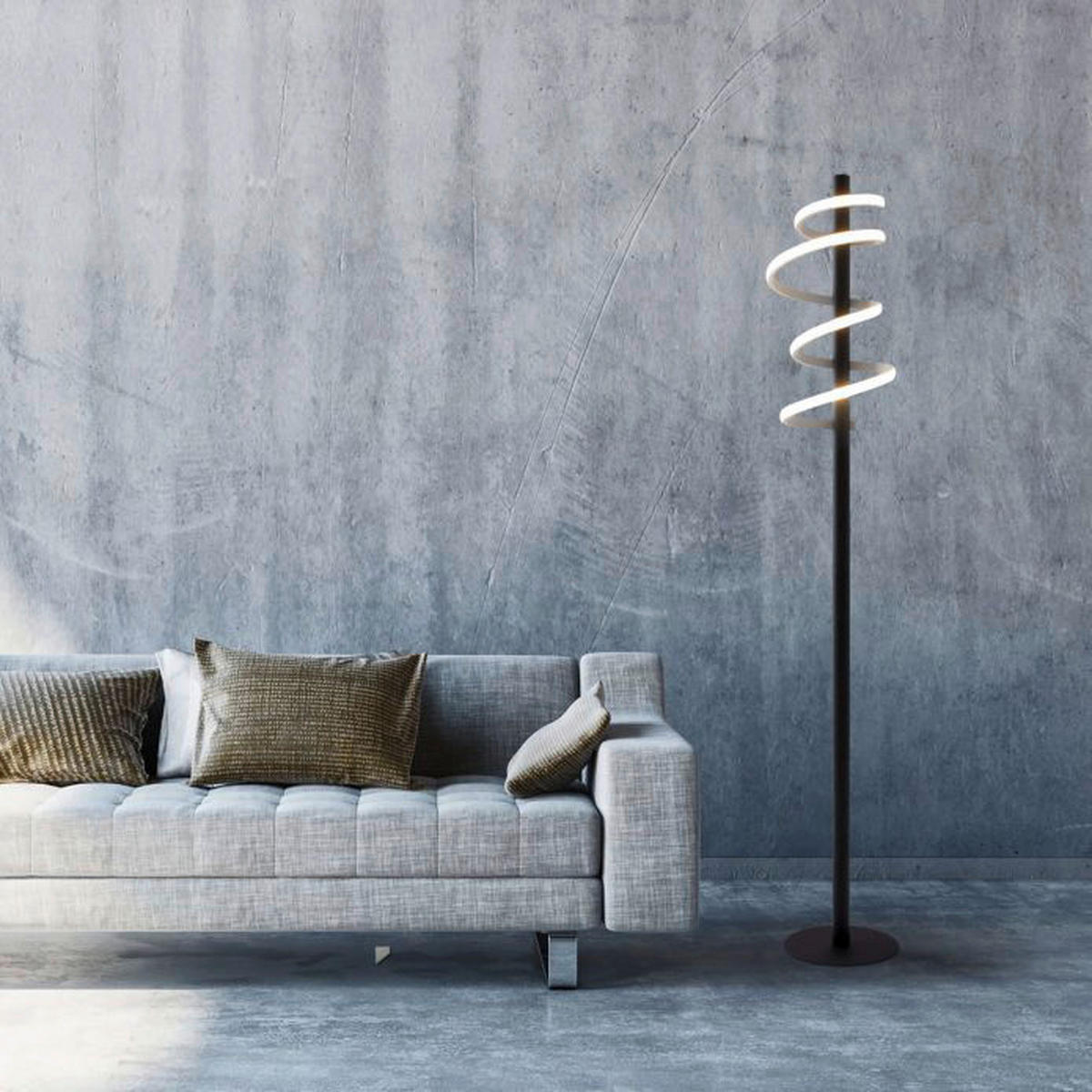 Näve Leuchten LED-Stehleuchte NV2085622 Aluminium H/D: ca. 140x22 cm 1 Brennstellen Belleza - (22,00/140,00cm) - Näve Leuchten