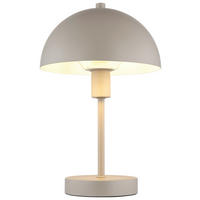 GLOBO Tischleuchte sand Metall H/D: ca. 31x20 cm E14 1 Brennstellen Atoma - sand (20,00/31,00cm) - GLOBO