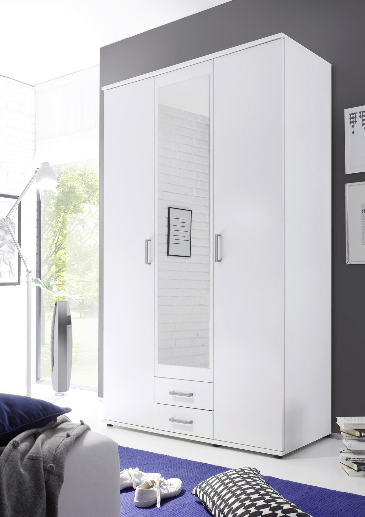 kleiderschrank karl weiß b/h/t: ca. 120x195x55 cm ▷ online bei