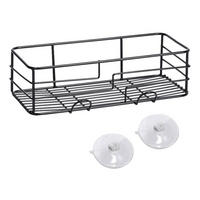 Badregal schwarz Metall B/H/L: ca. 15x9x28 cm Badregal - schwarz (28,00/15,00/9,00cm) - Zeller