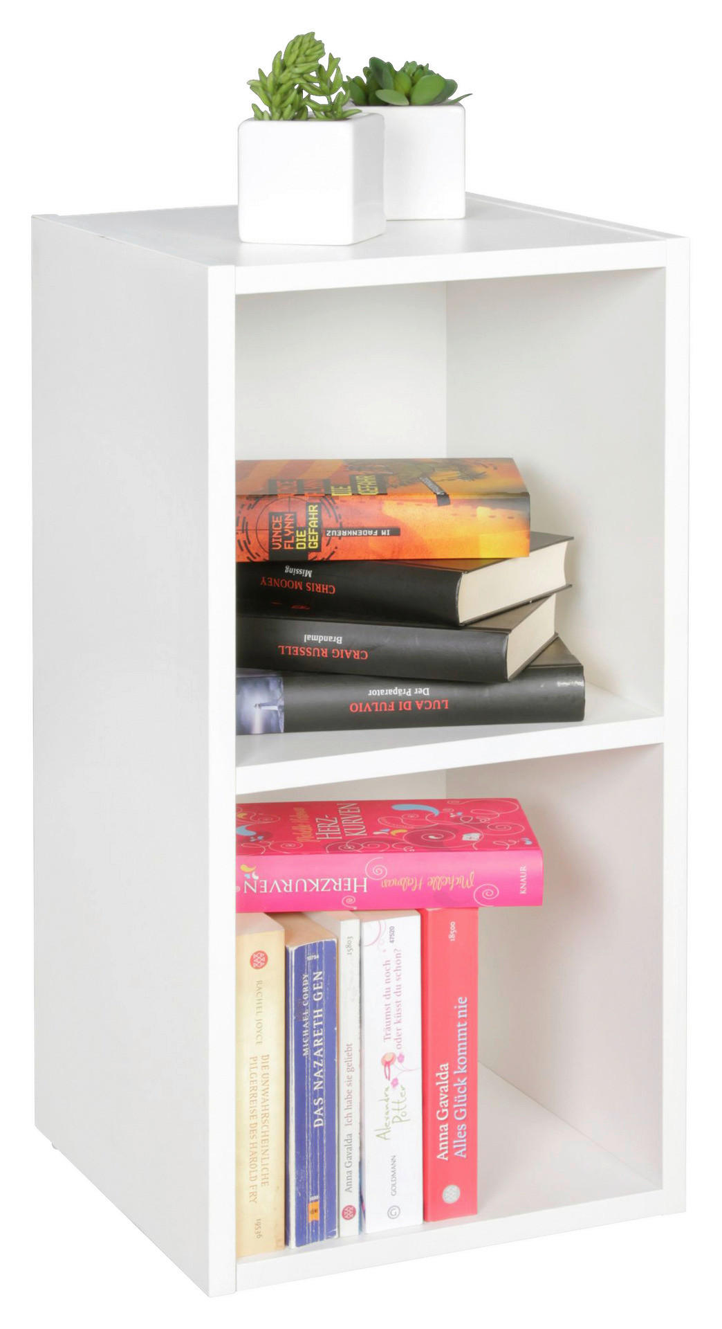 Standregal weiß B/H/T: ca. 30x60x30 cm Standregal - weiß (30,00/60,00/30,00cm) - Wohnling