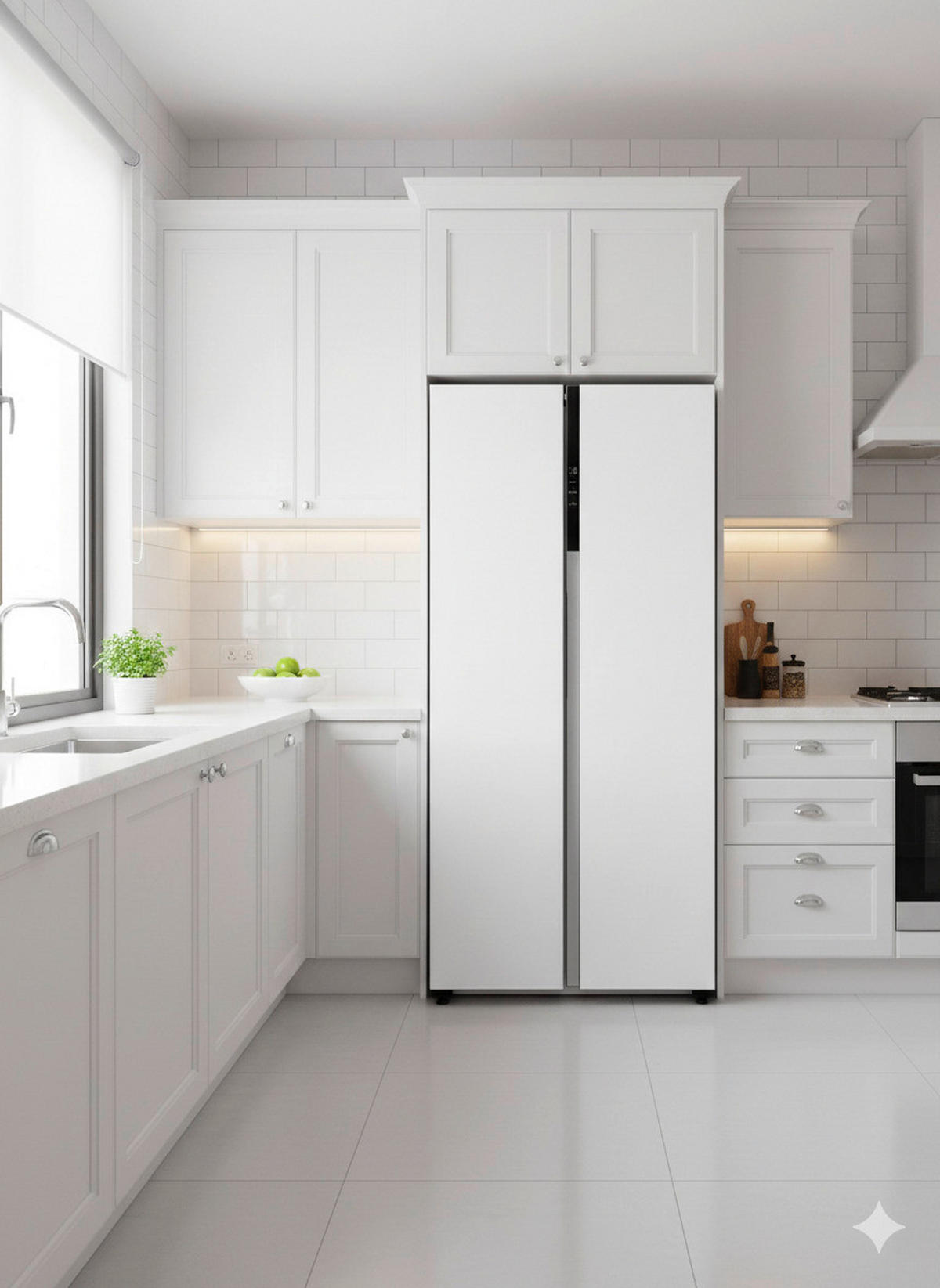 POCOline Side-by-Side SBS179-460EWDNF weiß B/H/T: ca. 83,5x177,5x63,5 cm Side-by-Side SBS179-460EWDNF - weiß (83,50/177,50/63,50cm) - POCOline