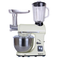 Topmatic Küchenmaschine PKM-1800.1BG beige Kunststoff Edelstahl Glas B/H/T: ca. 23x64x48 cm ca. 5 l Küchenmaschine_3in1 - beige (23,00/64,00/48,00cm) - Topmatic
