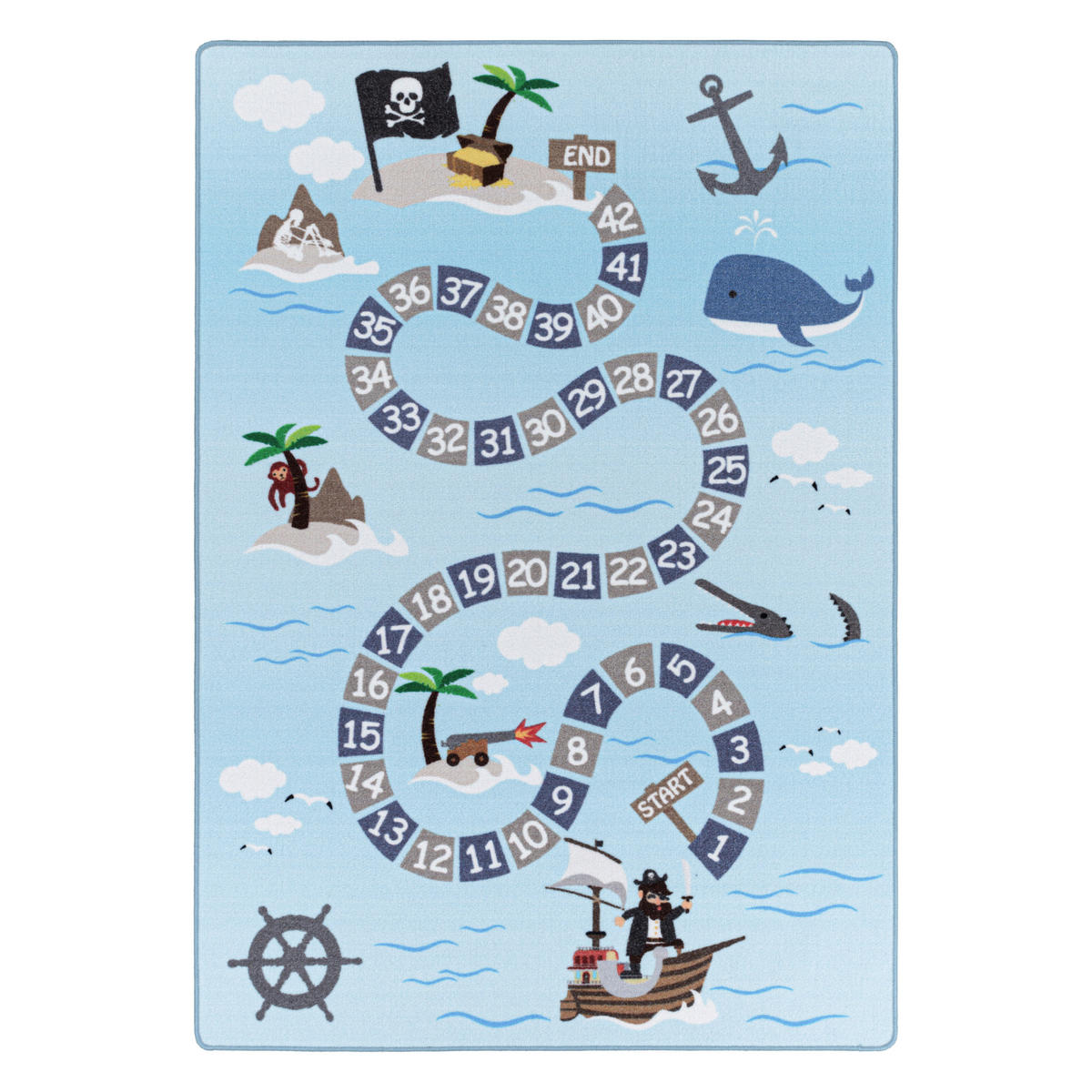 Ayyildiz Teppich PLAY blau B/L: ca. 120x170 cm PLAY - blau (120,00/170,00cm) - Ayyildiz