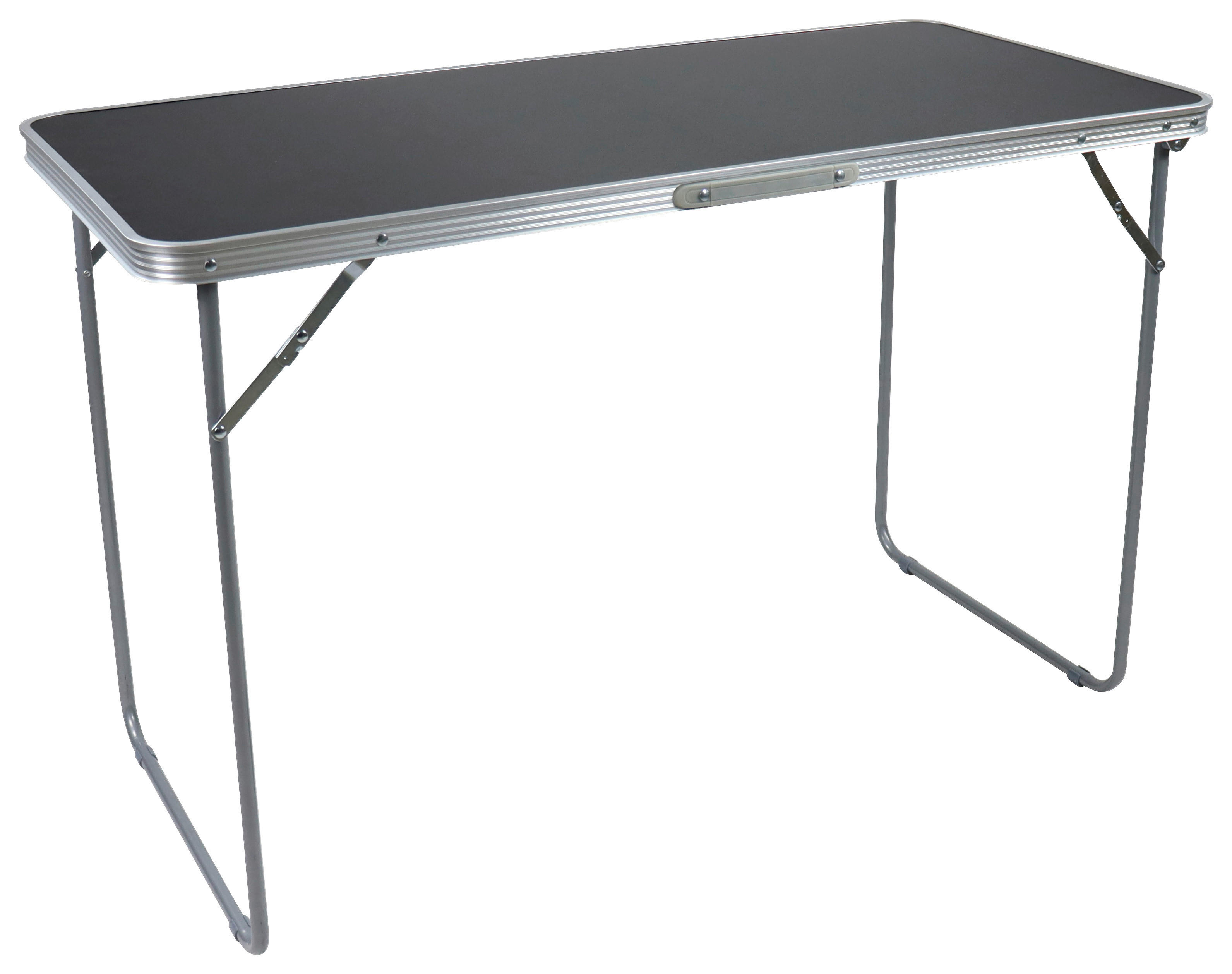 VCM Campingtisch Galdas schwarz Metall B/H/T: ca. 110x70x53 cm