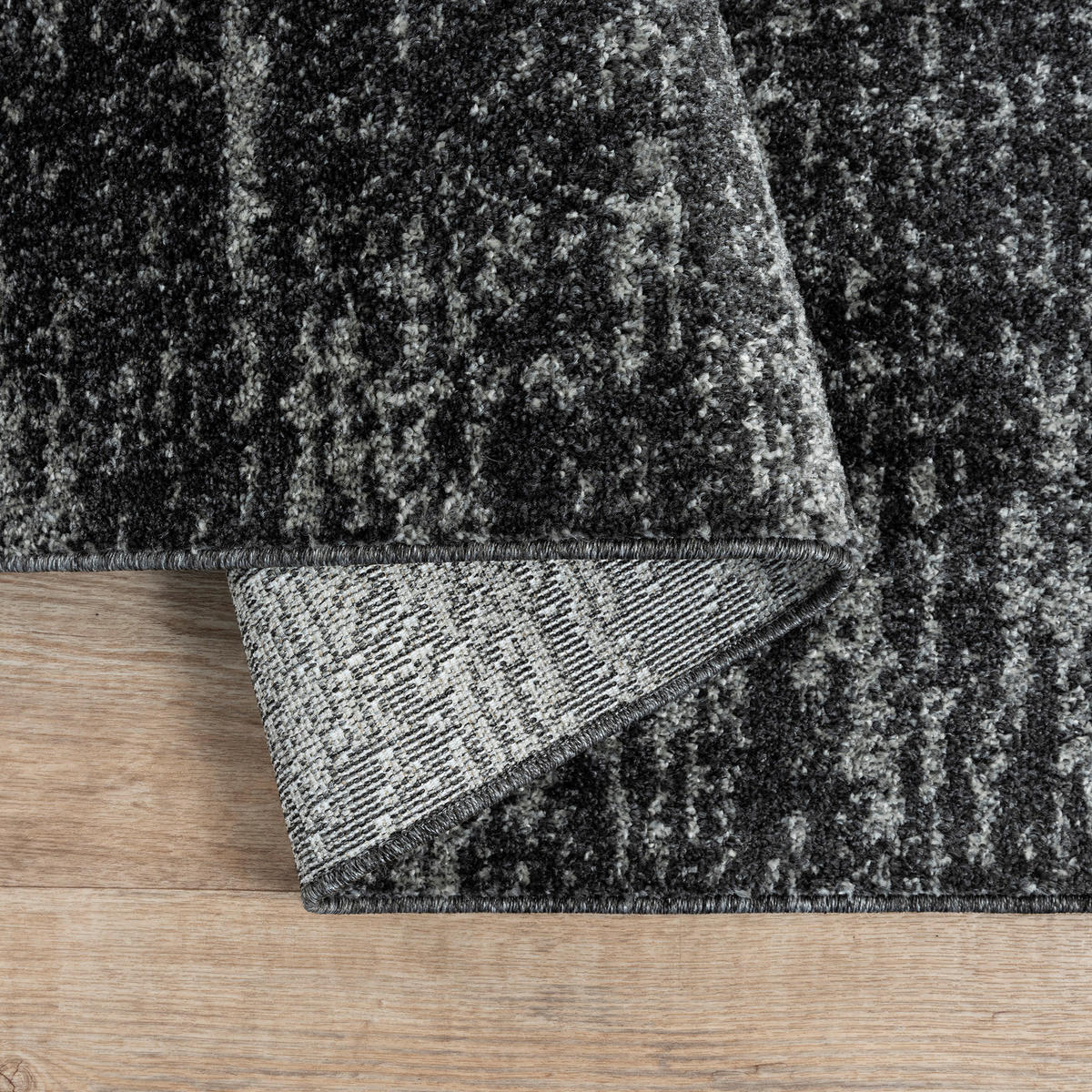 Sanat Kurzflorteppich OSLO schwarz B/L: ca. 150x150 cm OSLO - schwarz (150,00/150,00cm) - Sanat