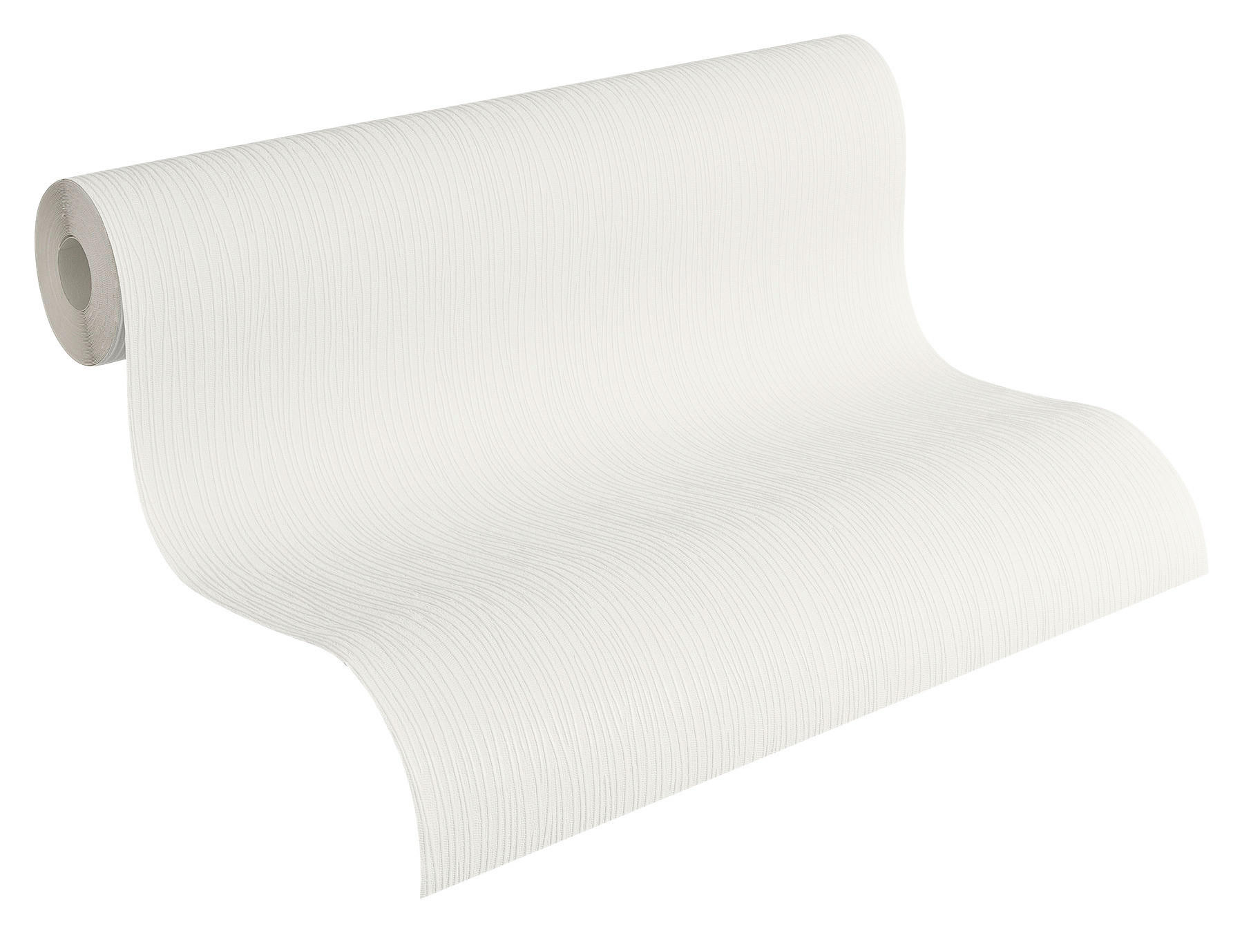 A.S.Creation Papiertapete weiß B/H/D: ca. 53x1005x11 cm Papiertapete - weiß (11,00/1005,00cm) - A.S.Creation